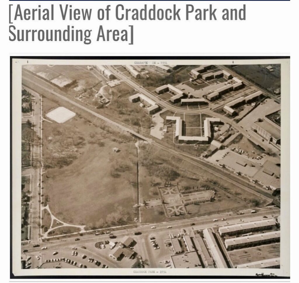A view of the park before the tollway

